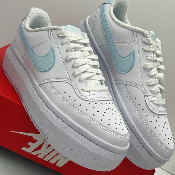 Nike Court Vision Alta
Women' Shoes
White/Glacier Blue
Style DZ5394-101 Platform - Picture 10 of 16
